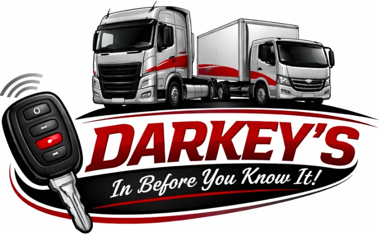 Darkey's truck key locksmith logo